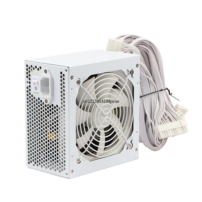 Power Supply 750W - ชุดจ่ายไฟสำหรับคอมพิวเตอร์ ATX สีขาวล้วน กำลังไฟ 600W-650W-750W-850W-950W, ชุดจ่ายไฟสำหรับเดสก์ท็อปที่ทำงานเงียบ