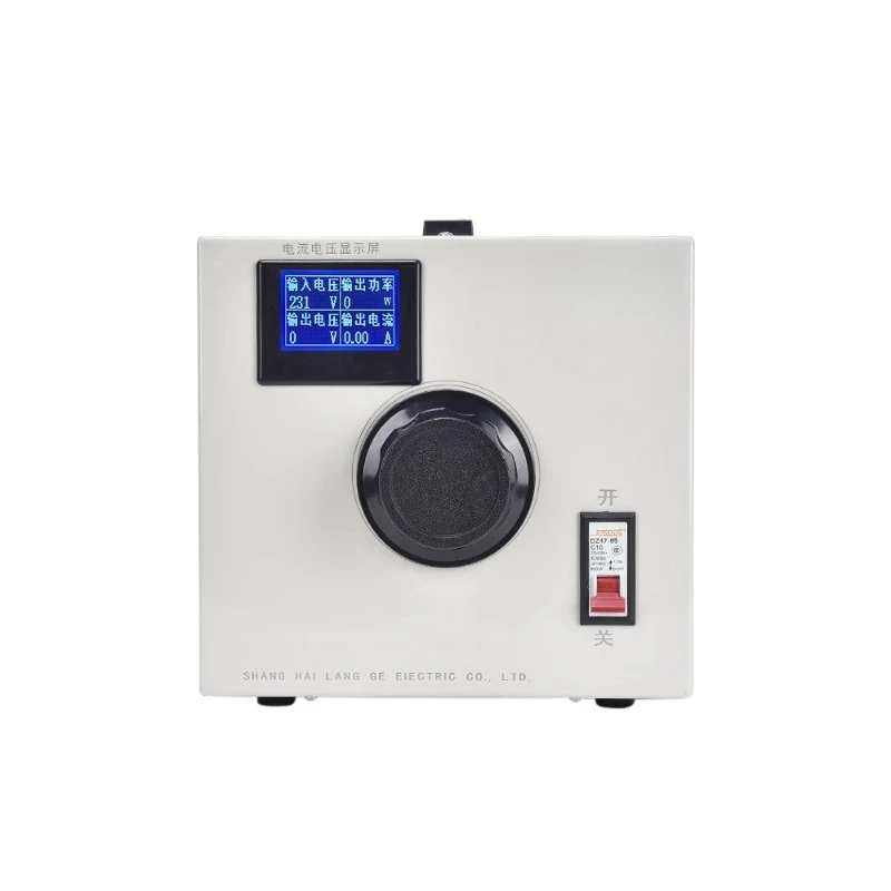 Power Supply 500W - เครื่องควบคุมแรงดันไฟฟ้าทองแดงแท้ใหม่ 220V เฟสเดียว พร้อมหน้าจอแสดงกระแสไฟ STG-500W แหล่งจ่ายไฟ