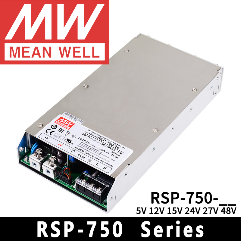 Power Supply 750W - Mean Well RSP-750-5/12/15/24/27/48 มีนเวลล์ 750W AC/DC