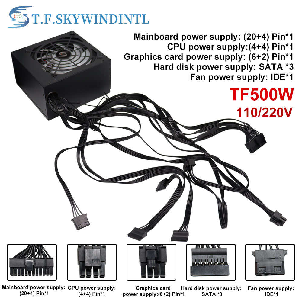 Fonte 500W PSU12V PCแหล่งจ่ายไ - Psu Computer บทวิจารณ์และราคา