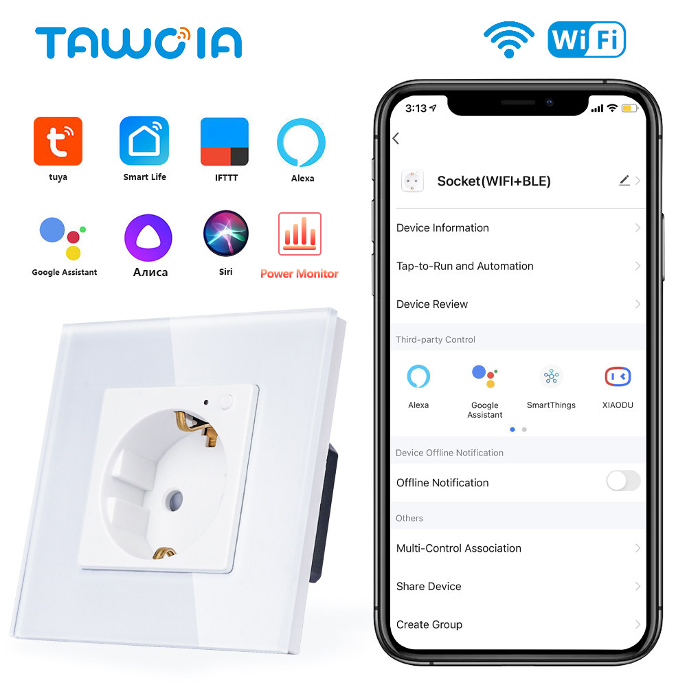 TAWOIA Wifi Wall Socket EU กรอ - Open Frame Power Supply บทวิจารณ์และราคา