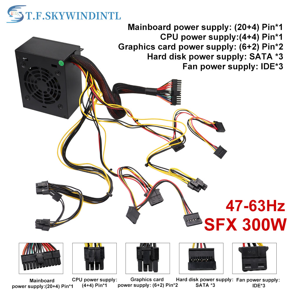 T.F.SKYWINDINTL 300W SFX แหล่ง - Power Supply 650W บทวิจารณ์และราคา