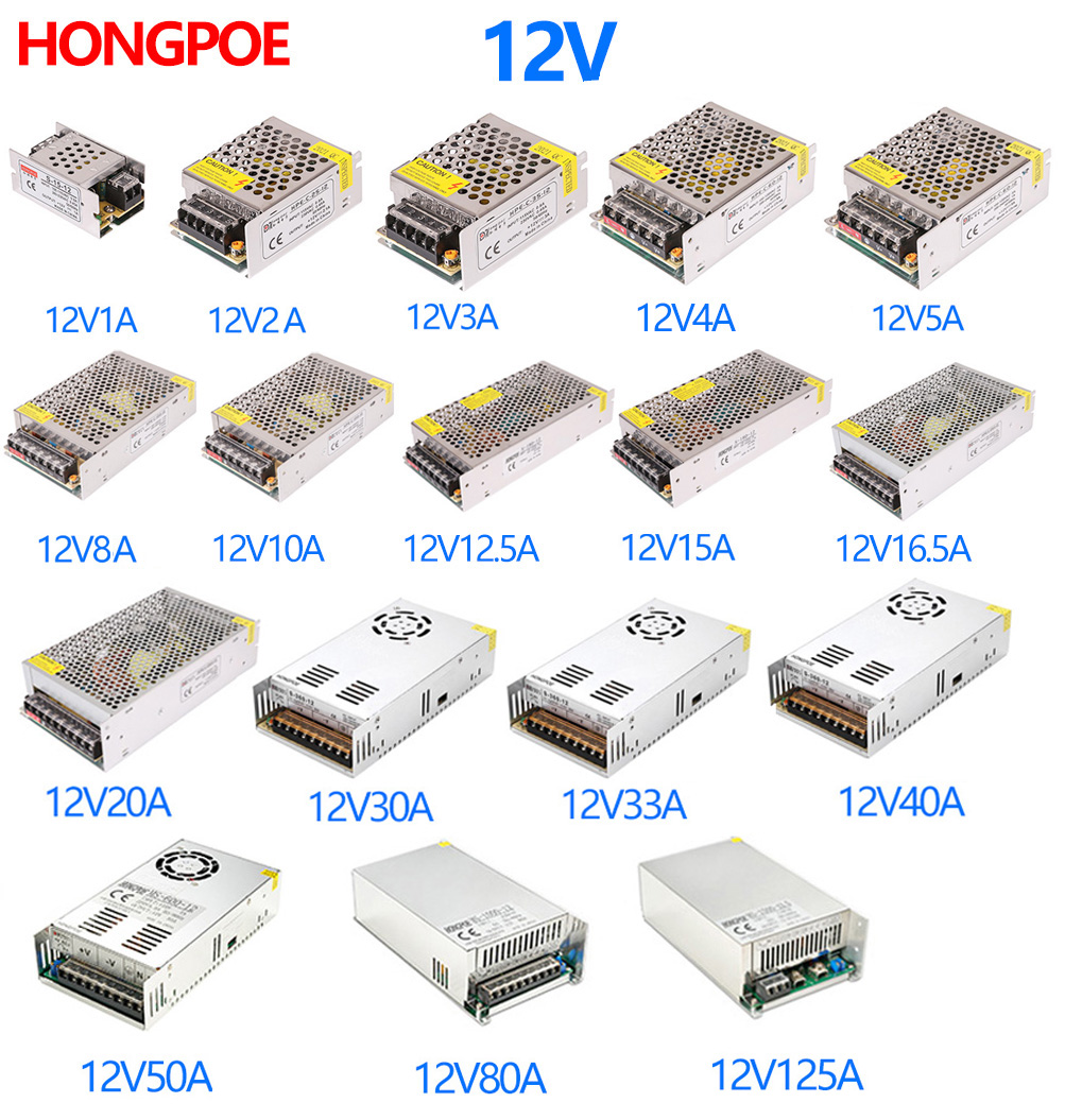 แหล่งจ่ายไฟ12 V 1A 2A 5A 4A 3A - Smps Power Supply บทวิจารณ์และราคา